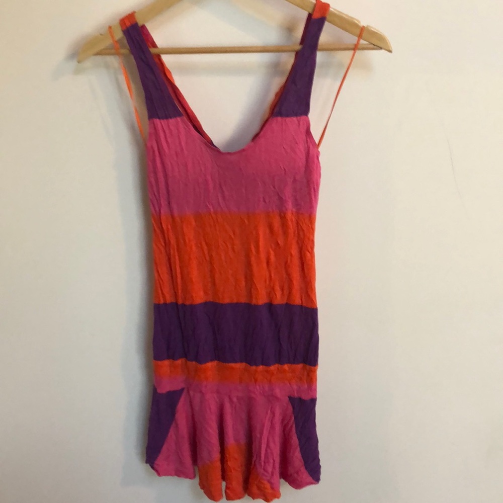 Topshop colorblock mini dress or coverup